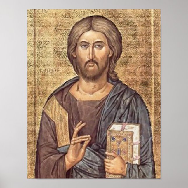 POSTER ICÔNE DU CHRIST (Devant)
