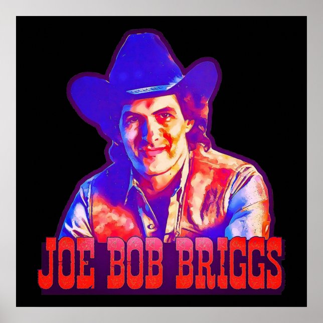 Poster icône Joe Bob Briggs Horreur (Devant)