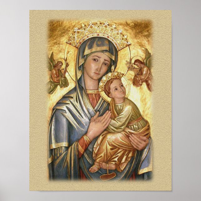 Poster Icône Notre Dame de l'aide perpétuelle (Devant)