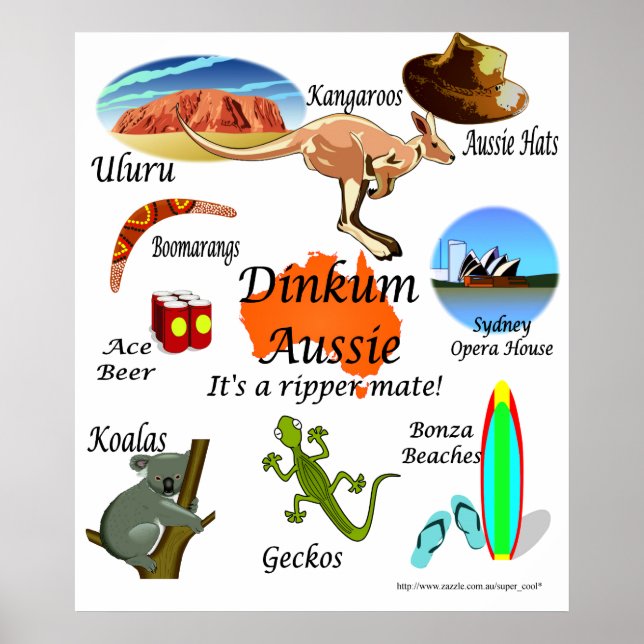 Poster icônes australiennes, (Devant)