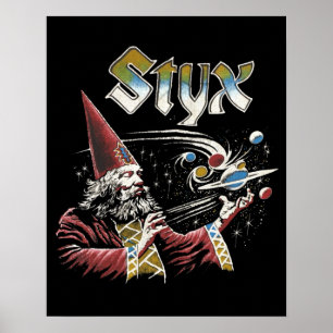 Poster Icônes les années 70 hommage de bande STYX