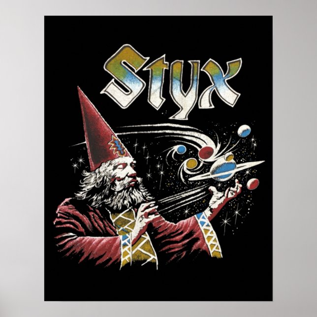 Poster Icônes les années 70 hommage de bande STYX (Devant)