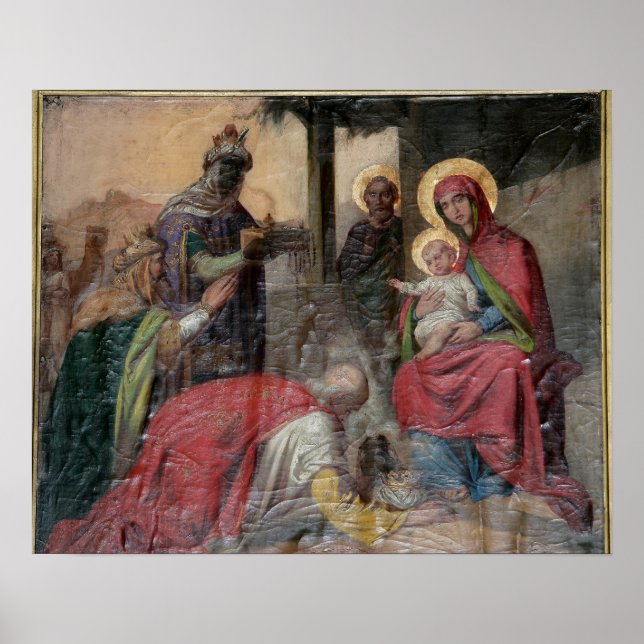 Poster icongraphie orthodoxe serbe à l'église de Valjevo. (Devant)