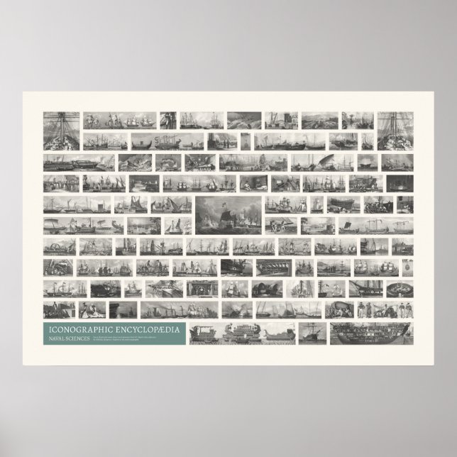 Poster Iconographie - Scènes des sciences navales (Devant)