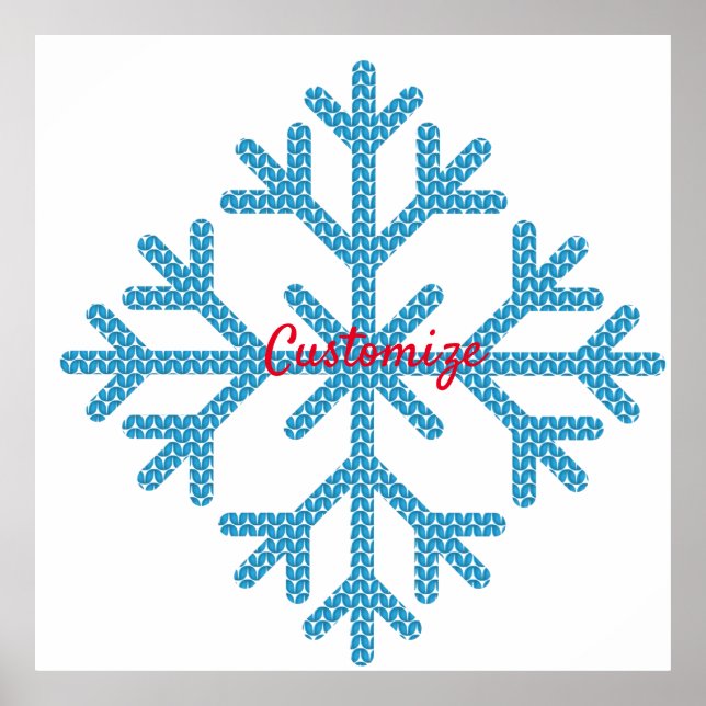 Poster Icy Blue Snowflake Thunder_Cove (Devant)