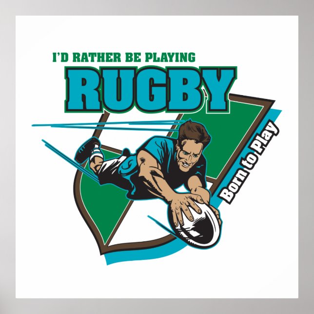 Poster I'd Rather Be Playing (Devant)