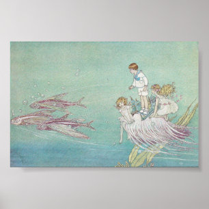 Poster Ida Rentoul Print - Poissons