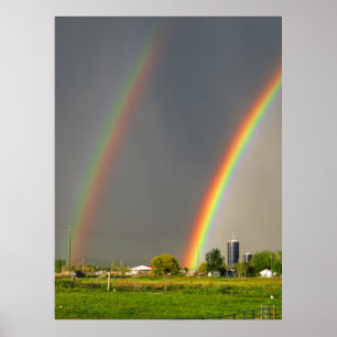 Poster Idaho double arc-en-ciel