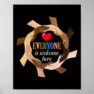 Poster Idaho Enseignant Tout Le Monde Est Bienvenue Ici C