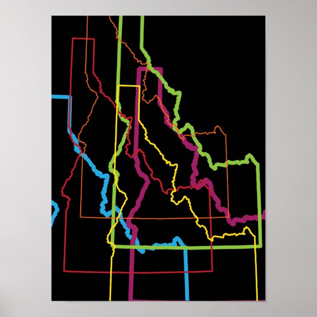 Poster idaho orgueil flou (Devant)