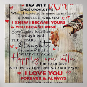 Poster Ideal Decoration   To My Wife Letter   To My Wife