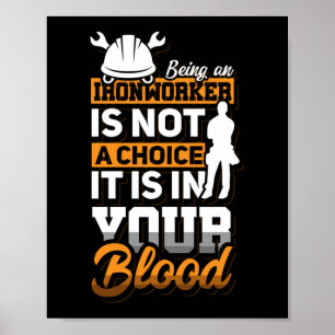 Poster Idée-Cadeau De Soudeur De La Construction D'Un Ouv