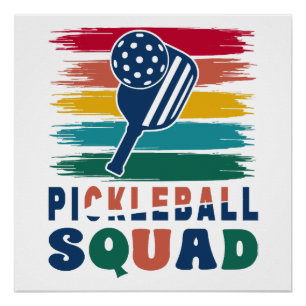 Poster Idée cadeau pour joueurs de pickleball