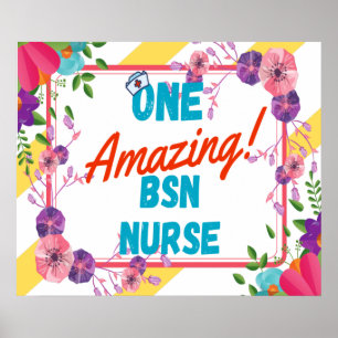 Poster Idée de cadeau d'appréciation d'infirmière BSN