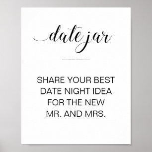 Poster Idée de la meilleure date pour les nouveaux mariés