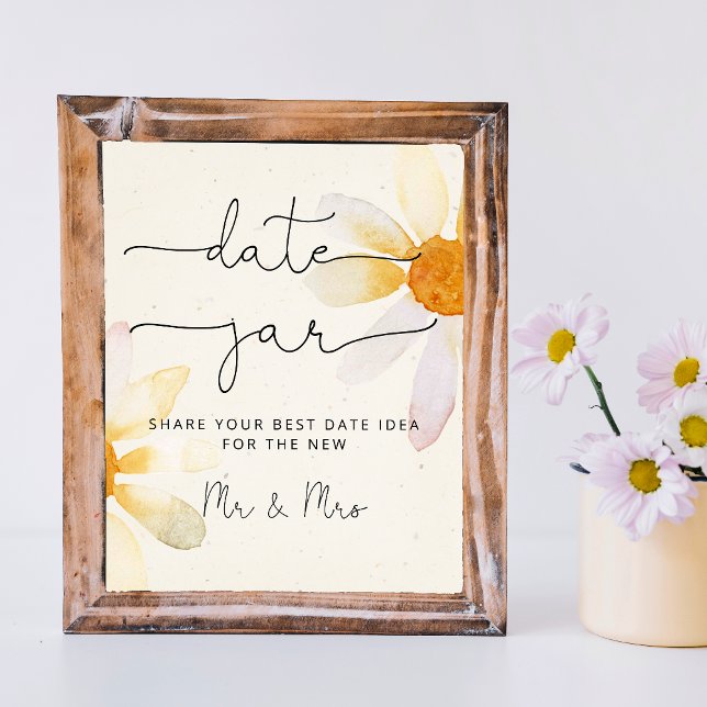 Poster Idées de soirée en amoureux avec des fleurs sauvag (Créateur téléchargé)