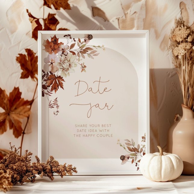 Poster Idées de soirée en amoureux d'automne. Boho automn (Créateur téléchargé)