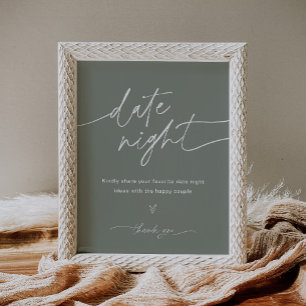 Poster Idées de soirée en amoureux SAGE sur un panneau