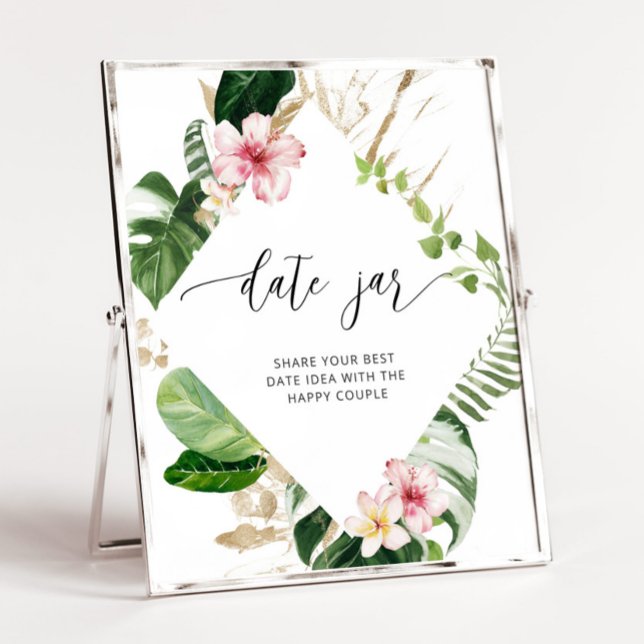 Poster Idées de soirée tropicale en amoureux. Cadeau pour (Créateur téléchargé)