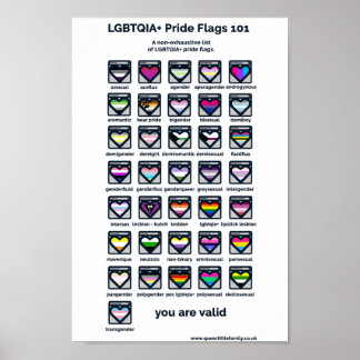 Poster Identificateur des drapeaux LGBT Pride