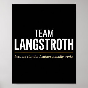 Poster Identité de l'apiculteur de type de ruche Langstro