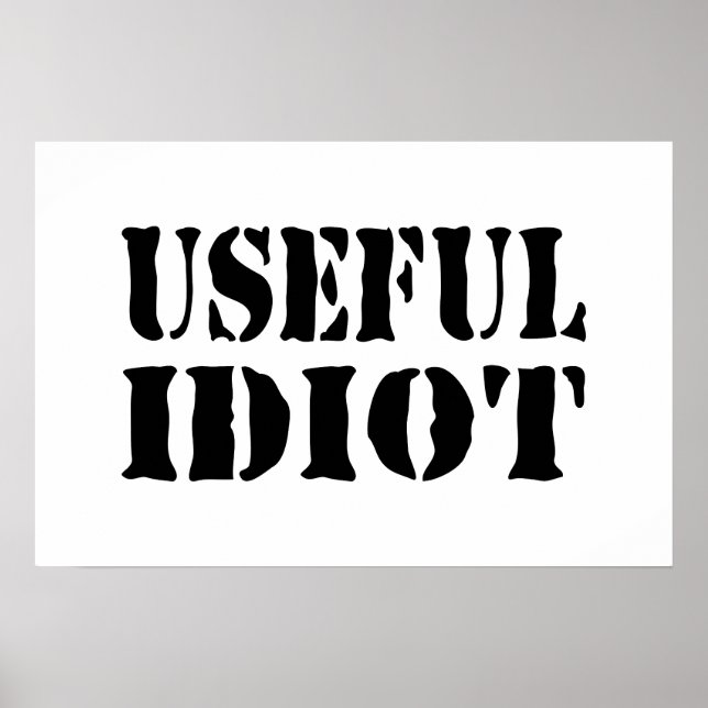 POSTER IDIOT UTILE (Devant)