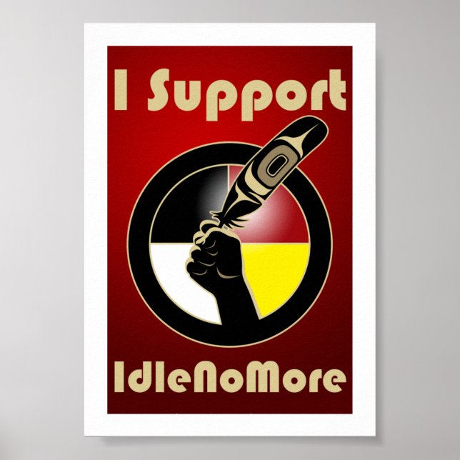 Poster Idle No More (Devant)