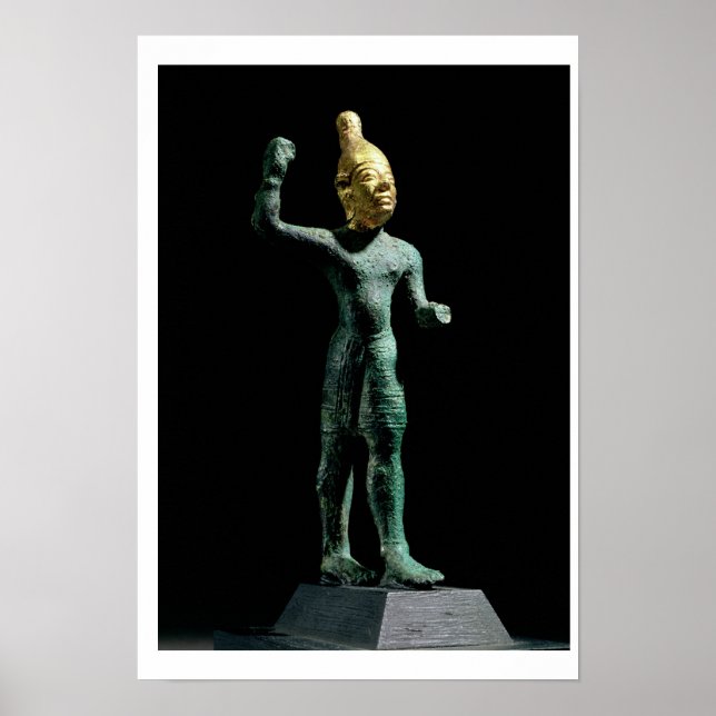 Poster Idole du dieu de la tempête Baal, de Syrie, âge de (Devant)