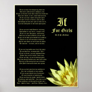 Poster If For Girls Poem de J.P. McEvoy Imprimer