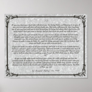 Poster IF Inspirer le poème pour les jeunes hommes par Ru