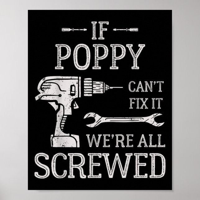 Poster If Ppy Can't Fix It We're All Screwed Father's Day (Devant)