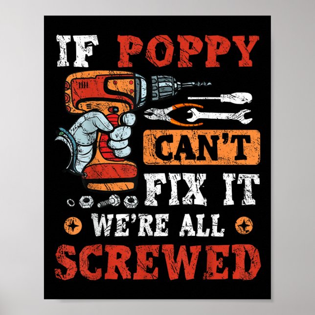 Poster If Ppy Can't Fix It We're All Screwed Father's Day (Devant)