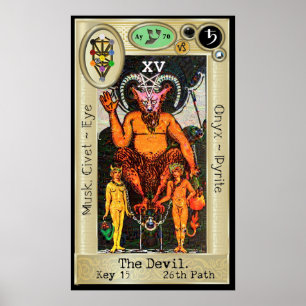 Poster Ifdawn Deepdream Tarot Key 15 ~ Le Diable
