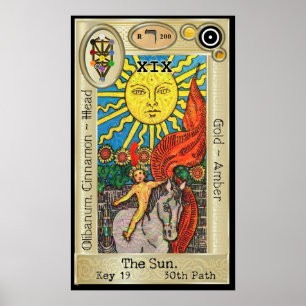 Poster Ifdawn Deepdream Tarot Key 19 ~ Le Soleil