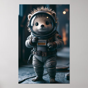 Poster Igel dans l'espace