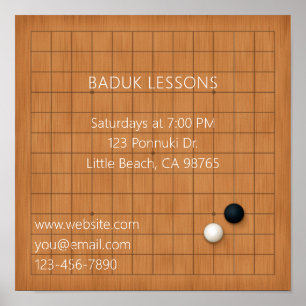 Poster Igo Baduk Weiqi Événement ou promotion commerciale