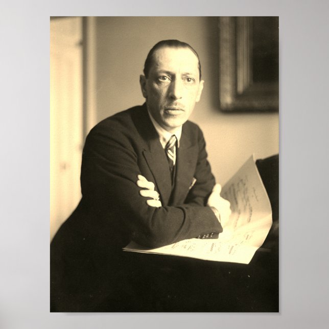Poster Igor Stravinsky Portrait (Devant)