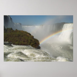 Poster Iguazu tombe arc-en-ciel
