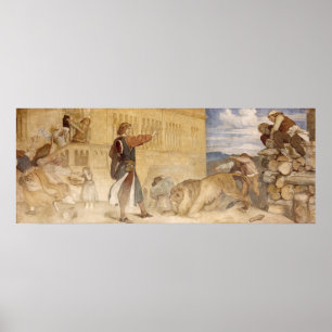 Poster Il a traité les Lions comme s'il plaisantait