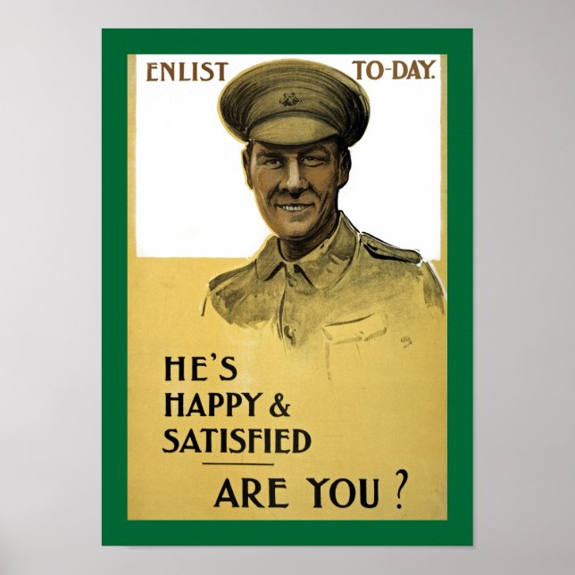 Poster Il est heureux et satisfait, n'est-ce pas ? (Devant)