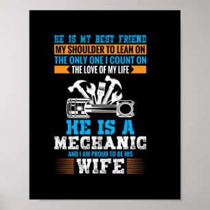 Poster Il Est Mécanicien