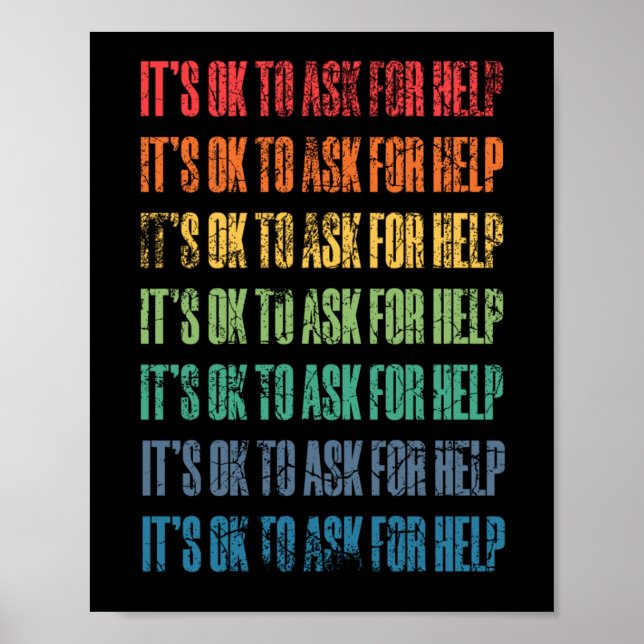 Poster Il est possible de demander de l'aide 1 (Devant)