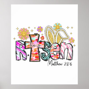 Poster il est ressuscité (2), rétro, vintage