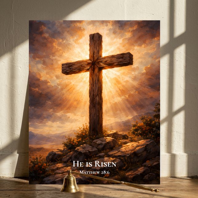 Poster Il Est Ressuscité Christian Easter (Créateur téléchargé)