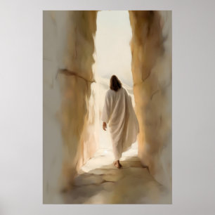 Poster Il Est Ressuscité Peinture De Pâques Jésus-Christ 