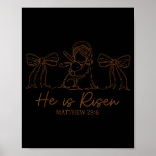 Poster Il est Rizzin Jésus pour les enfants filles garçon