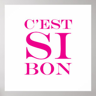 Poster Il est si bon - Français de fève de C'est SI