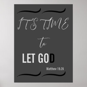 Poster Il est temps de LAISSER DIEU