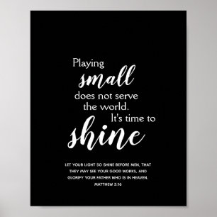 Poster IL EST TEMPS D'EXPRIMER UNE Citation chrétienne in