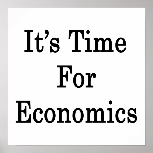 Poster Il est temps pour l'économie (Devant)